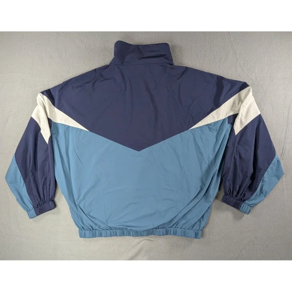 Vineyard Vines Colorblock Windbreaker Jacket Mens Small Blue White 1/4 Zip